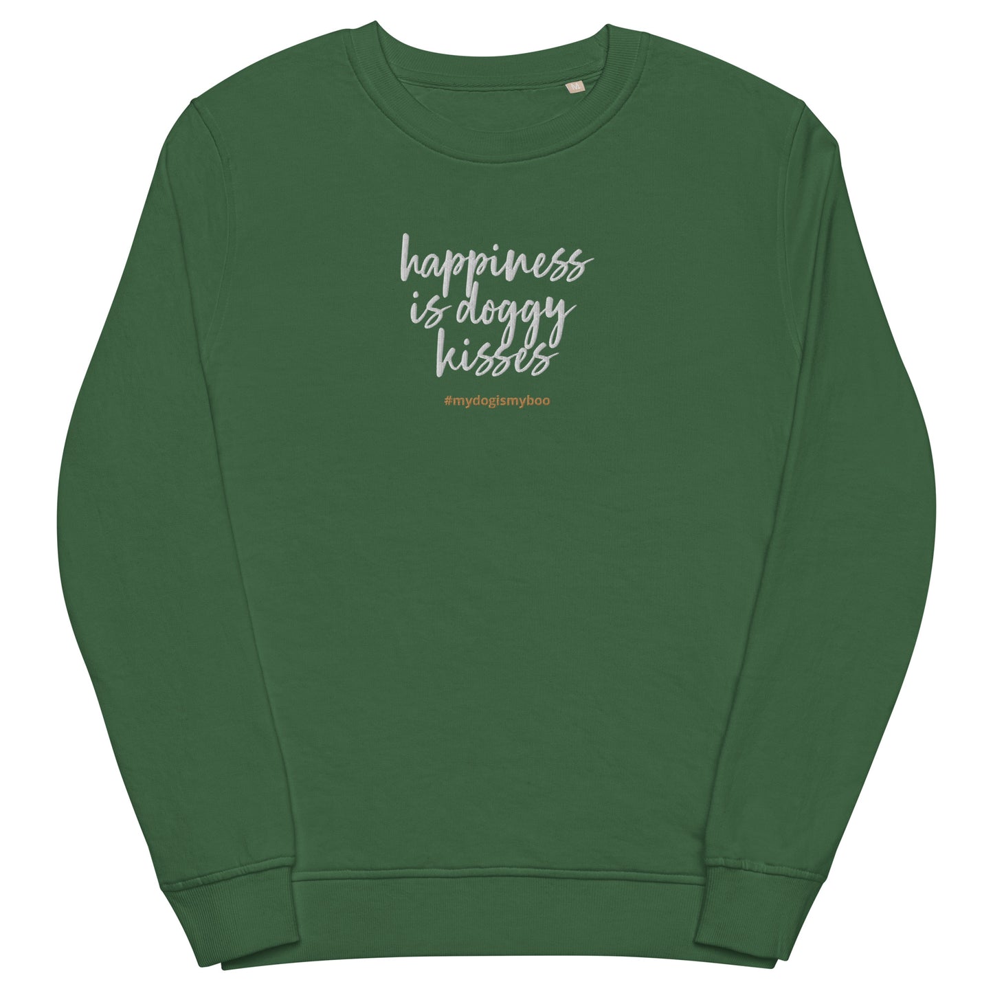 Pullover - happiness is doggy kisses- gestickt